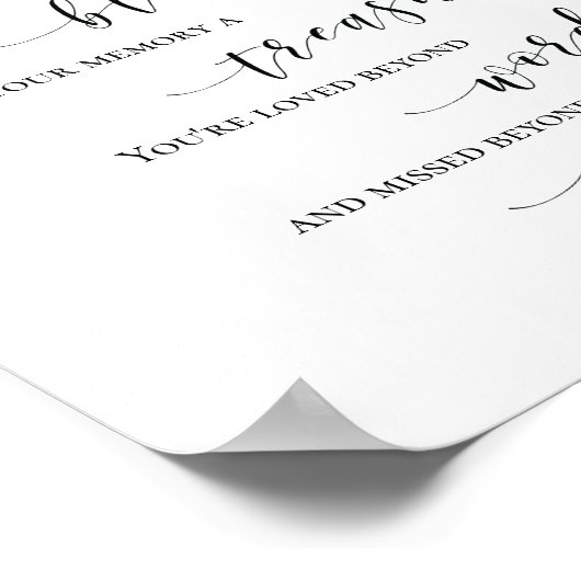 Mooie elegant in het teken van het liefdevol geheu poster (Hoek)