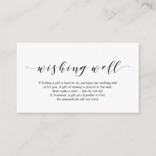 Mooie elegant, in zwart, weddenschap goed informatiekaartje