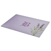 Mooie elegant Lavender Monogram Snijplank (Hoek)
