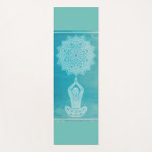 Mooie elegant mandala yogamat (Voorkant)