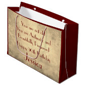 Mooie elegant op maat van 90th Birthday Groot Cadeauzakje (Voorkant Gekanteld)