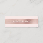 Mooie Elegant Roos Gold Blush Pink Mini Visitekaartje (Voorkant)