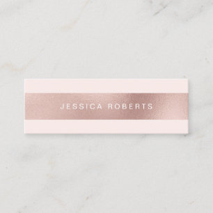 Mooie Elegant Roos Gold Blush Pink Mini Visitekaartje