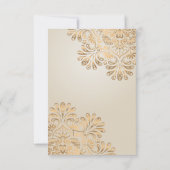 Mooie Elegant Royal Navy Blue Wedding Kaart (Achterkant)