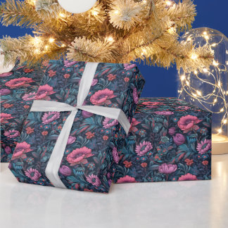 Mooie Elegant roze Floral Cadeaupapier