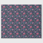 Mooie Elegant roze  Floral Cadeaupapier (Vlak)