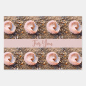 Mooie Elegant Shell in het Bleke roze feest Inpakpapier Vel (Voorkant 2)