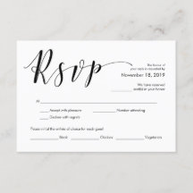 Mooie Elegant Weddenschap RSVP-uitbreidingskaart