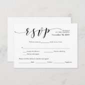 Mooie Elegant Weddenschap RSVP-uitbreidingskaart Informatiekaartje (Voorkant / Achterkant)