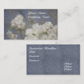 Mooie Elegant White Flowers Visitekaartje (Voorkant / Achterkant)