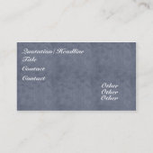 Mooie Elegant White Flowers Visitekaartje (Achterkant)