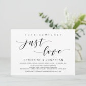 Mooie elegant, zwart, trouwfeest kaart (Staand voorkant)