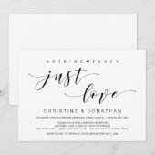 Mooie elegant, zwarte trouw-ontsnapping kaart (Voorkant / Achterkant)