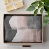 Mooie Elegante Aquarel Roze Grijs Abstract Tissuepapier (Geschenk)