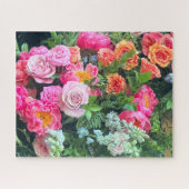 Mooie elegante bloemen uitdagend legpuzzel (Horizontaal)