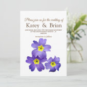 Mooie, elegante bloemenbruiloft Kaart (Staand voorkant)