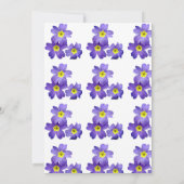 Mooie, elegante bloemenbruiloft Kaart (Achterkant)