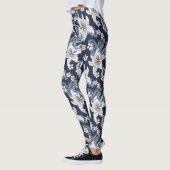 Mooie elegante bloemenprint leggings (Links)