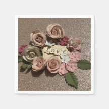 Mooie elegante bloemliefde en glitter