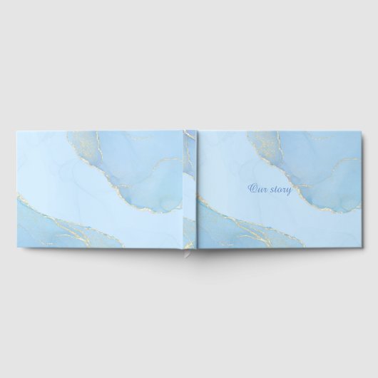 Mooie elegante bruiloft Folie Guestbook Gastenboek (Volledig)