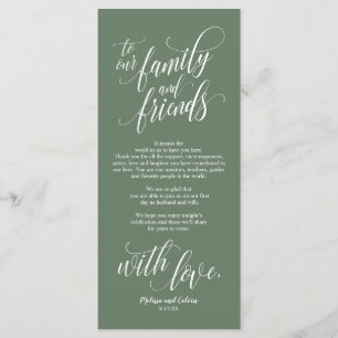 Mooie elegante dank u plaats het plaatsen Kaart