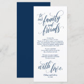 Mooie elegante dank u plaats het plaatsen Kaart (Voorkant / Achterkant)