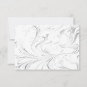 Mooie, elegante en grillige bruiloft thema decor bedankkaart (Achterkant)