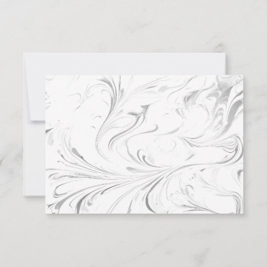 Mooie, elegante en grillige bruiloft thema decor bedankkaart (Achterkant)