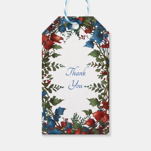 Mooie, elegante en grillige bruiloft thema decor cadeaulabel (Voorkant)