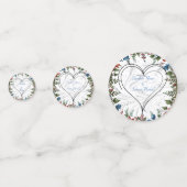 Mooie, elegante en grillige bruiloft thema decor confetti (Voorkanten)