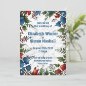 Mooie, elegante en grillige bruiloft thema decor kaart (Staand voorkant)