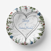 Mooie, elegante en grillige bruiloft thema decor papieren kommen (Voorkant)