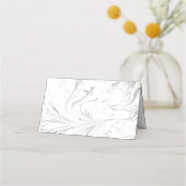 Mooie, elegante en grillige bruiloft thema decor plaatskaartje (Achterkant)