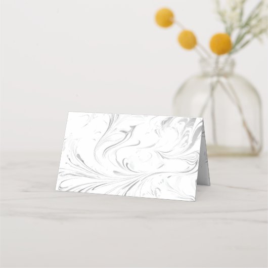 Mooie, elegante en grillige bruiloft thema decor plaatskaartje (Achterkant)