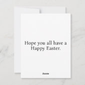 Mooie elegante feestelijke paascollage feestdagenkaart (Achterkant)