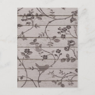 Mooie  elegante florvogels vlinders briefkaart