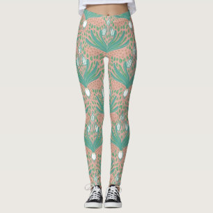 Mooie elegante gedurfde sneeuwklokjes leggings