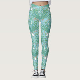 Mooie elegante gedurfde sneeuwklokjes leggings