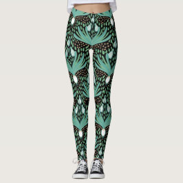 Mooie elegante gedurfde sneeuwklokjes leggings