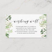 Mooie elegante groen, weddenschap goed informatiekaartje (Voorkant)