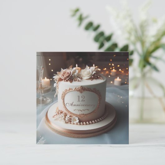 MOOIE ELEGANTE JUBILEA CAKE GROET (Staand voorkant)