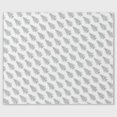 Mooie elegante kerstboom cadeaupapier (Vlak)