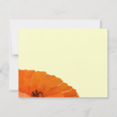 Mooie Elegante Klaproos Trouw Uitnodiging (Achterkant)