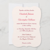 Mooie Elegante Luxe Huwelijksuitnodiging op Maat Kaart (Voorkant)