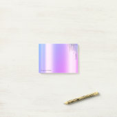 Mooie Elegante Paarse Glitter Druppels Post-it® Notes (Op bureau)