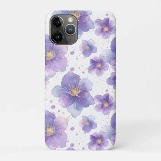 Mooie elegante patten naadloze print bloem Case-Mate iPhone case (Achterkant)