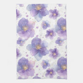 Mooie elegante patten naadloze print bloem theedoek (Verticaal)