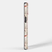 Mooie Elegante Rode Witte Bloemen Case-Mate iPhone Case (Achterkant / Rechts)