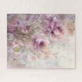 Mooie, Elegante Roze Bloem Roos Legpuzzel (Horizontaal)