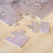 Mooie, Elegante Roze Bloem Roos Legpuzzel (Zijkant)